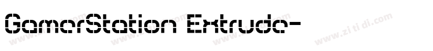 GamerStation Extrude字体转换